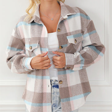 Multi-color Long-sleeved Coat